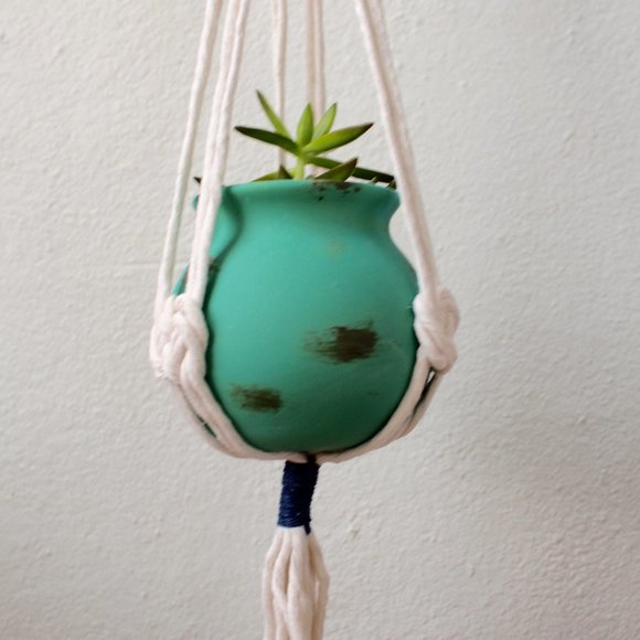 Plant Hangers, Set of 2, Recycled Cotton - Picture 5 of 8